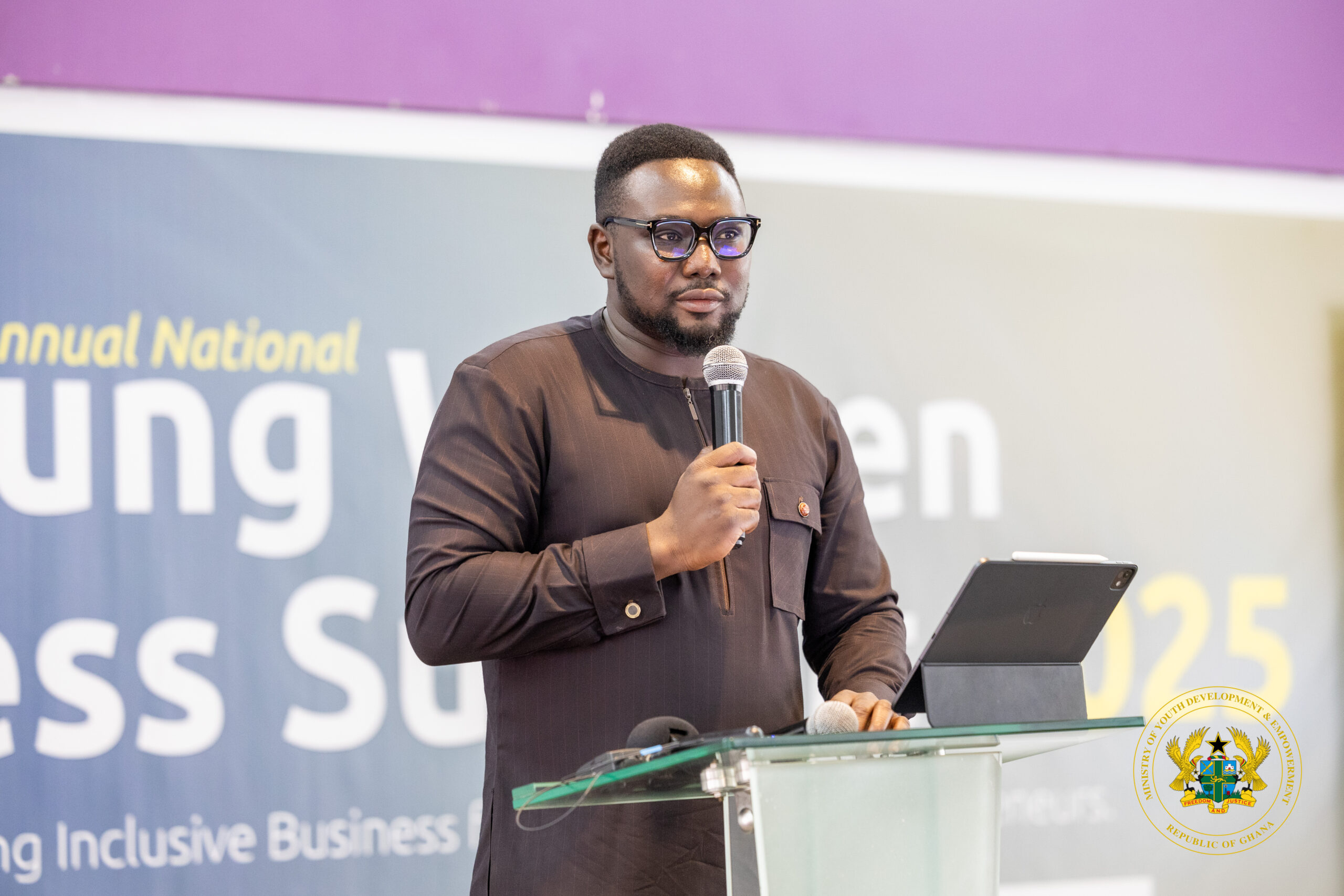 GCYE CEO and GYF President Urges Stronger Institutional Support for Youth Development and Entrepreneurship at YES2025 in Tamale